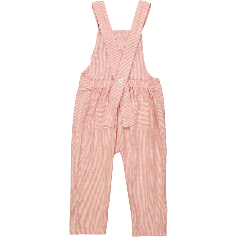 KOBE Baby Linen & Cotton Overalls/Coral