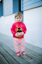 Load image into Gallery viewer, TOOTSA CLASSIC BEAR Baby Unisex Zip Mouth Organic Cotton Sweatshirt/Bright Red
