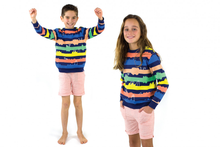 Load image into Gallery viewer, MONSTER MUSH Organic Cotton Stripe Knit Jumper/Indigo
