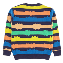 Load image into Gallery viewer, MONSTER MUSH Organic Cotton Stripe Knit Jumper/Indigo
