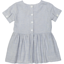 Load image into Gallery viewer, YOKOHAMA Linen &amp; Cotton Smock Dress/Periwinkle
