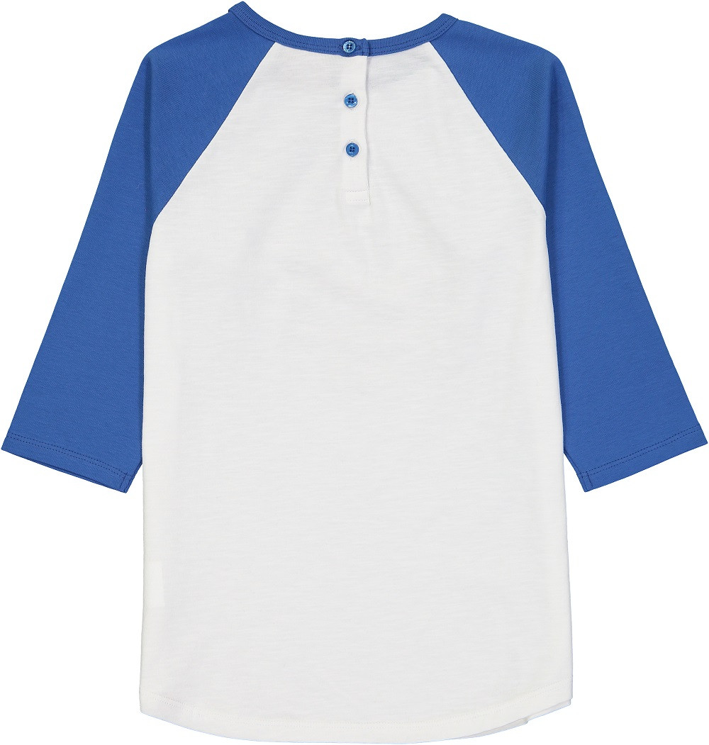 MANIS Organic Cotton Raglan Sleeve T-Shirt/Federal Blue