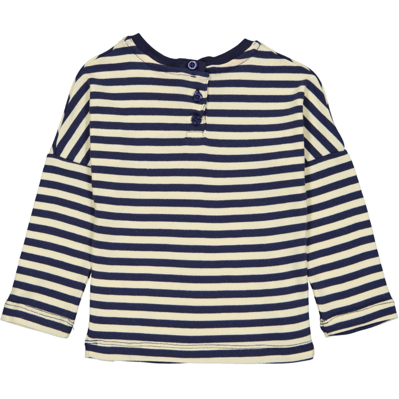 ESSENTIAL Baby Unisex Organic Cotton Long Sleeve T-shirts (Pack of 2)/Sun, Navy