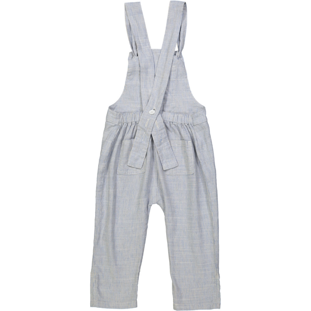 KOBE Baby Linen & Cotton Overalls/Periwinkle