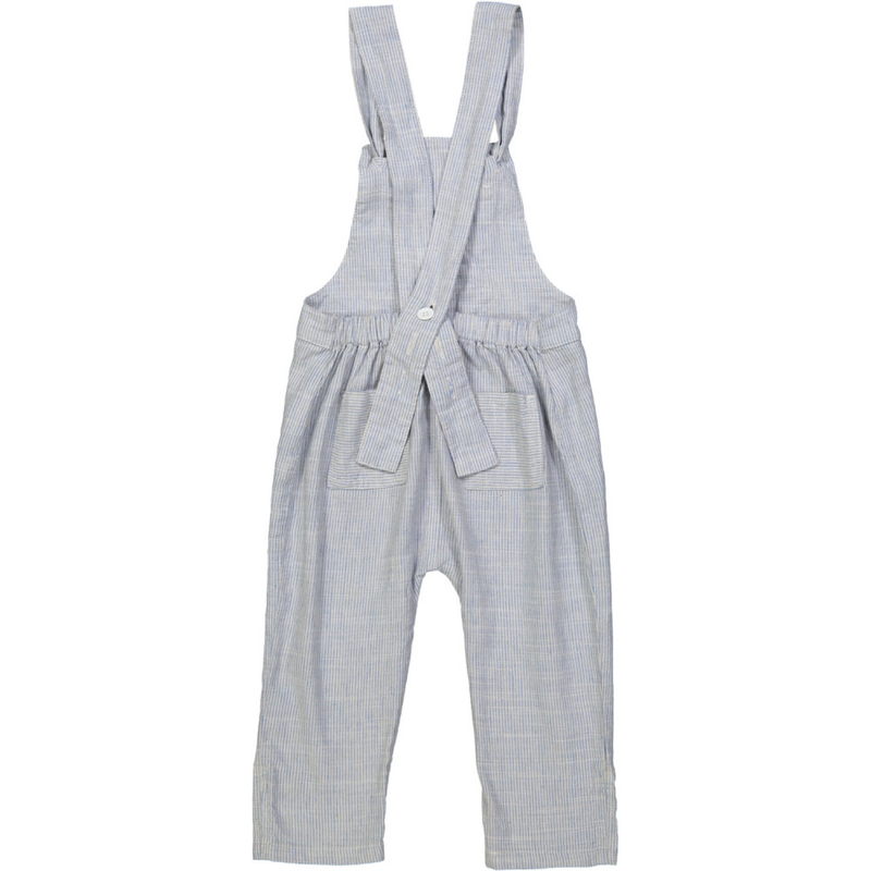 KOBE Baby Linen & Cotton Overalls/Periwinkle