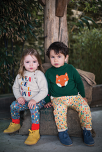 Load image into Gallery viewer, YUJO Kids 2y to 10y Knitted &amp; Embroidered Jumper/Cream (Peace &amp; love)
