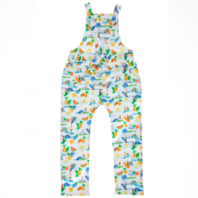 Load image into Gallery viewer, COCO BEACH Organic Cotton Jersey Dungarees/White (Hawaiian)
