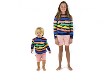 Load image into Gallery viewer, MONSTER MUSH Organic Cotton Stripe Knit Jumper/Indigo
