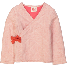 Load image into Gallery viewer, KIMONO Tots Linen &amp; Cotton Quilted Jacket/Coral
