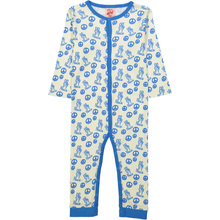 Load image into Gallery viewer, POKETTO All over printed Tootsa Tots romper/Bright Blue
