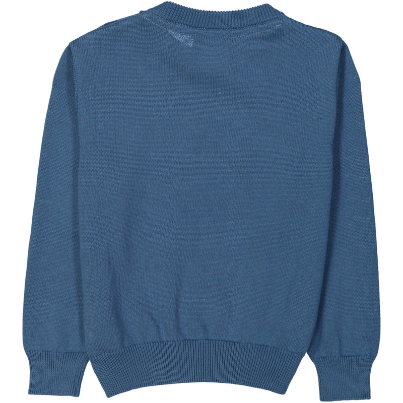 KYOTO baby jacquard knit jumper/Ink Blue