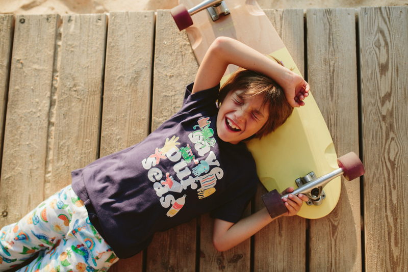 PASTA POINT T-shirt coton bio /Indigo (Save our Seas)