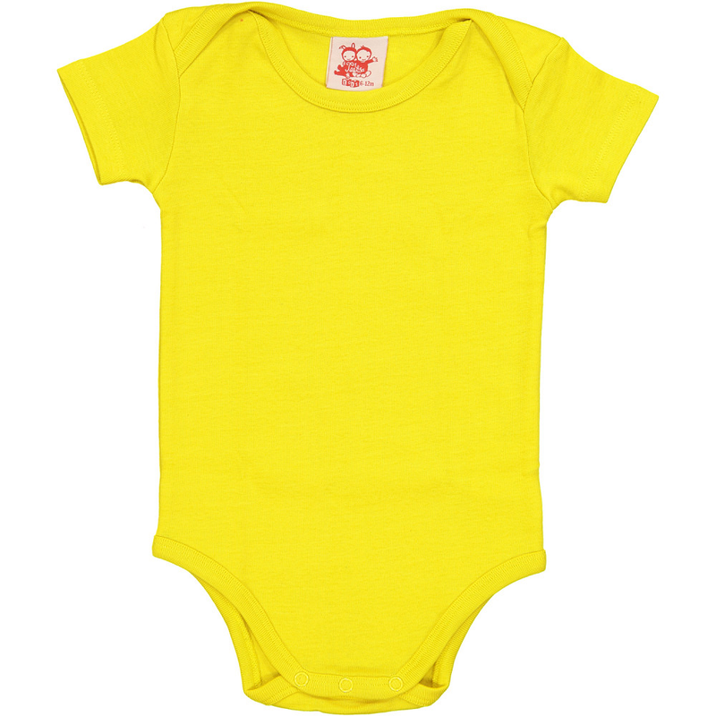 ESSENTIEL Lot de 4 Bodies unis en coton bio Tootsa bébé/Marine, Rouge, Jaune, Vert