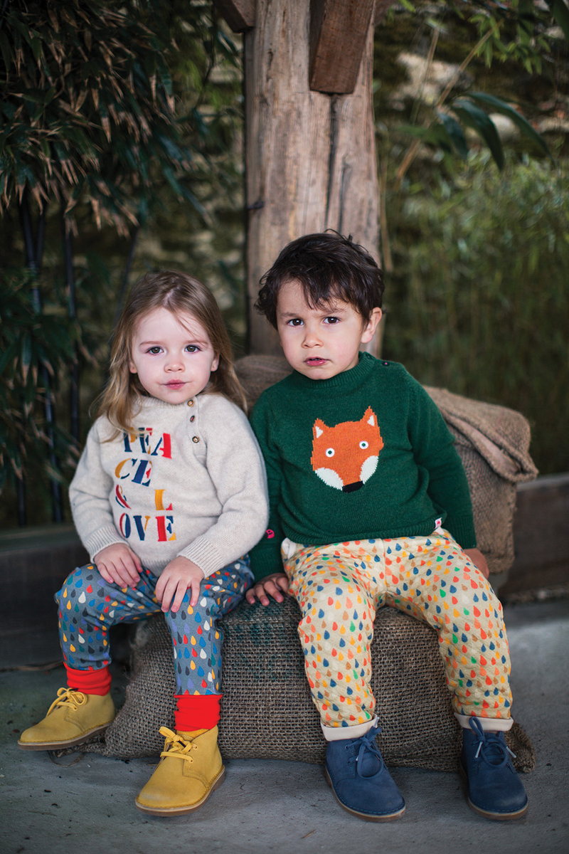 CLASSIC FOX Baby Unisex Jacquard Knit Jumper/Kelly Green