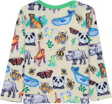 Load image into Gallery viewer, PANDA Baby Unisex Organic Cotton Long Sleeve T-Shirt/Creme
