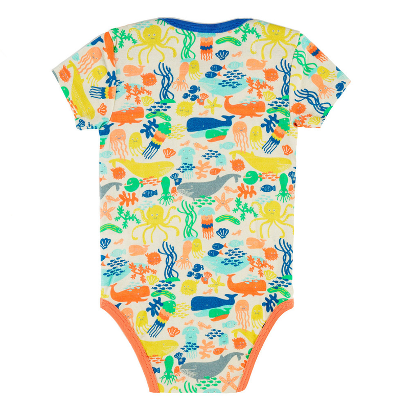 COCONUTS Body en coton bio Tootsa bébé/Multicolor (Fond Marin)