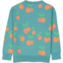 Load image into Gallery viewer, SAKURA Baby Repeat jacquard pique knit jumper/Teal
