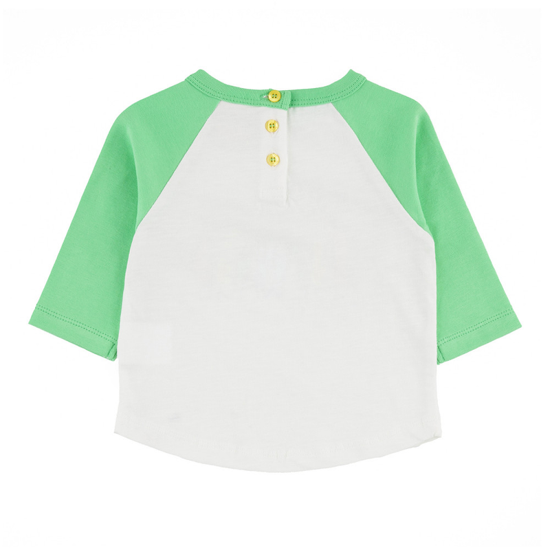 BUNDORAN T-Shirt manches ranglan en coton bio Tootsa bébé/Vert Pomme