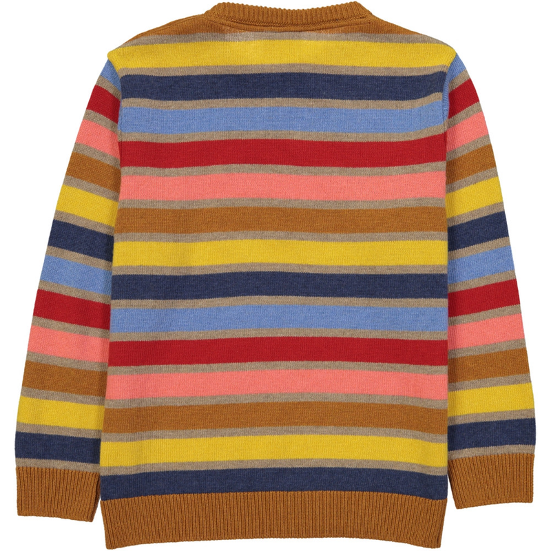 KASUMI Knit Jumper/Toffee (Striped)