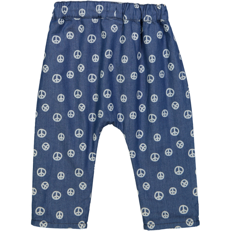 MIYAZAKI Bébé pantalon réversible/Bleu mer