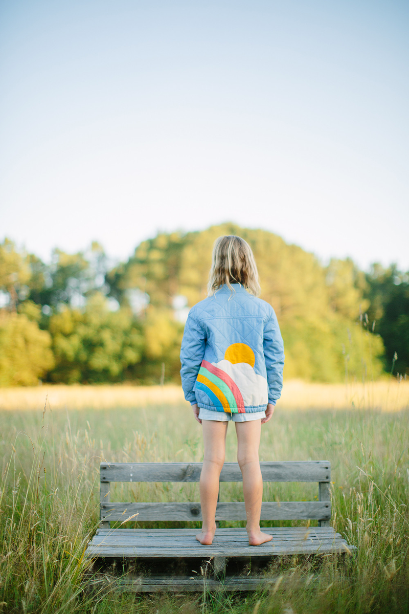 CLASSIQUE SUNRISE Veste matelassée bébé/Denim Délavé