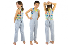 Load image into Gallery viewer, KOBE Linen &amp; Cotton Overalls/Periwinkle
