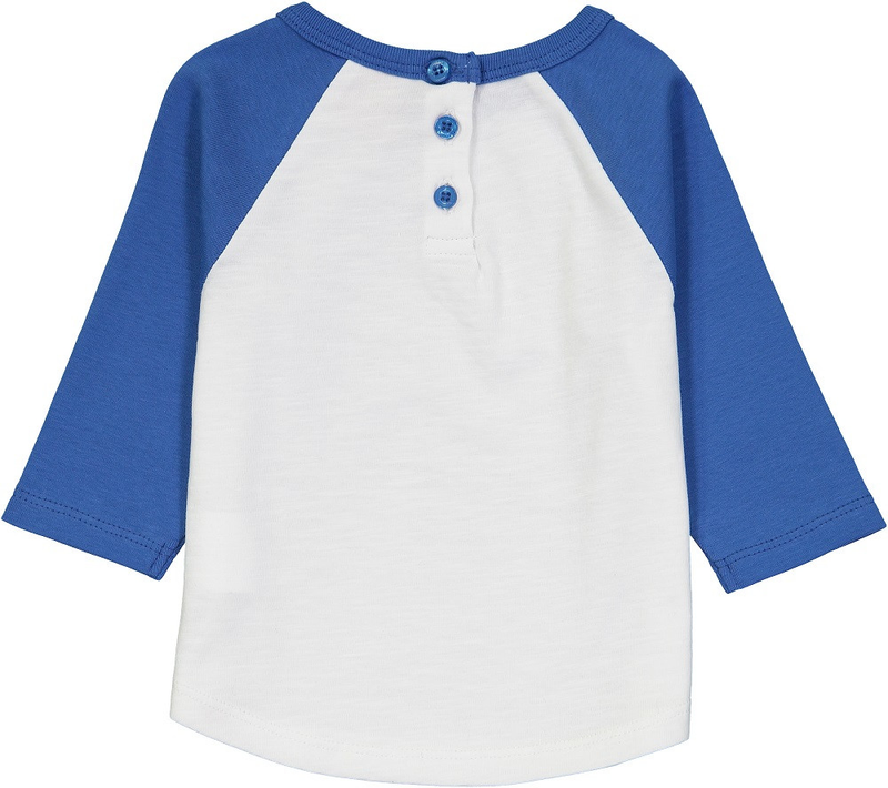 MANIS T-Shirt manches raglan en coton bio/ Bleu