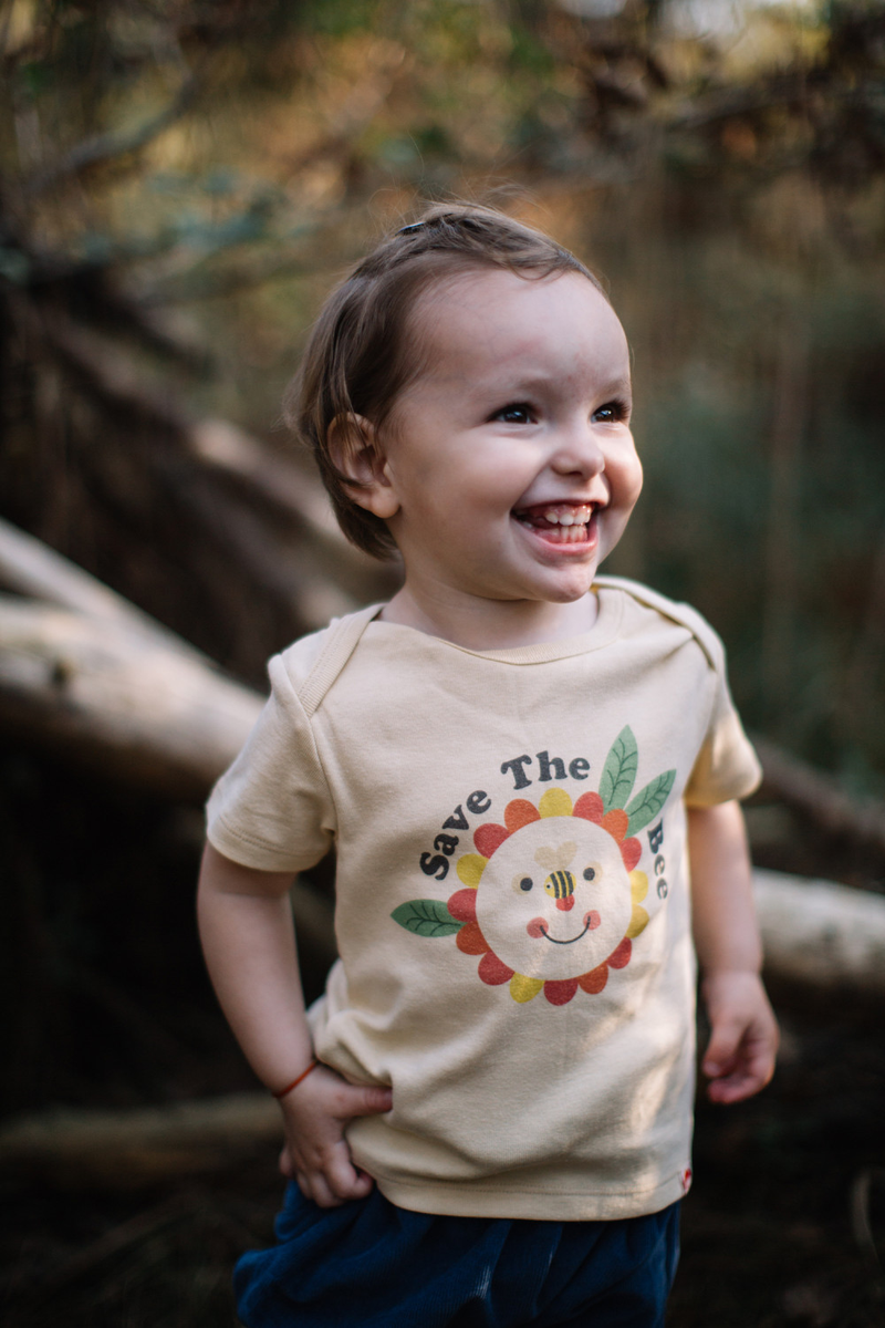 ANTOPHILA Baby Unisex Organic Cotton T-Shirt/Oatmeal