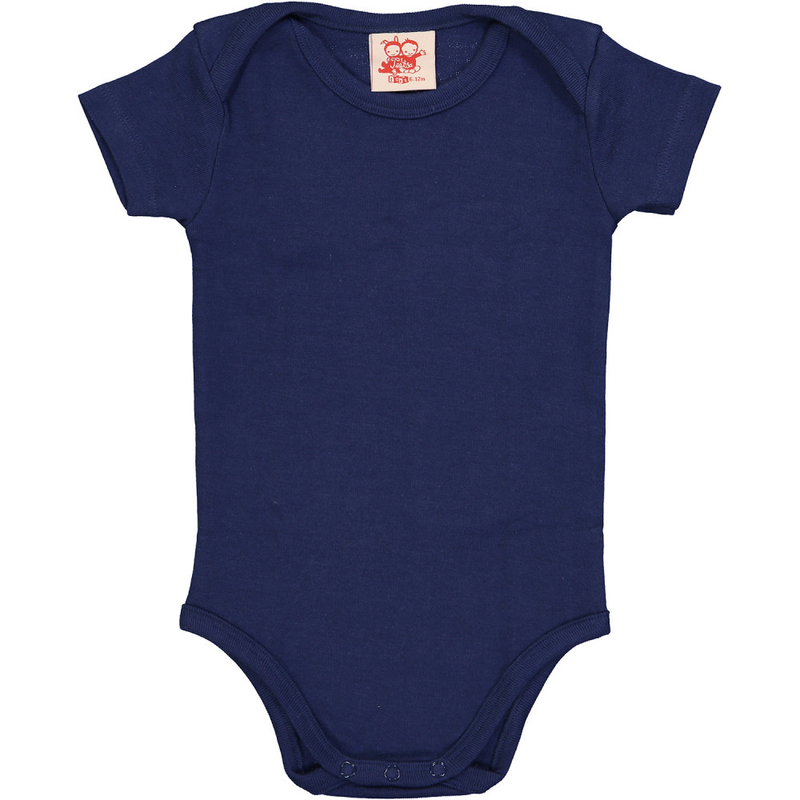 ESSENTIAL Baby Unisex Plain Organic Cotton Bodies (Pack of 4)/Navy, Bright Red, Sun, Teal