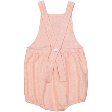 Load image into Gallery viewer, OTSU Tots Linen &amp; Cotton Sun Suit/Coral
