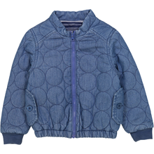 Load image into Gallery viewer, SUNRISE JACKET for Babies/Dark Denim (Birds &amp; Rainbow)
