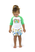 Load image into Gallery viewer, BUNDORAN Tots Organic Cotton Raglan Sleeve T-shirt/Apple Green (SAS)
