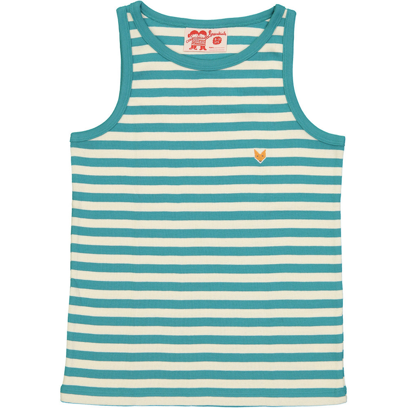  pack of striped Organic Cotton vest tops