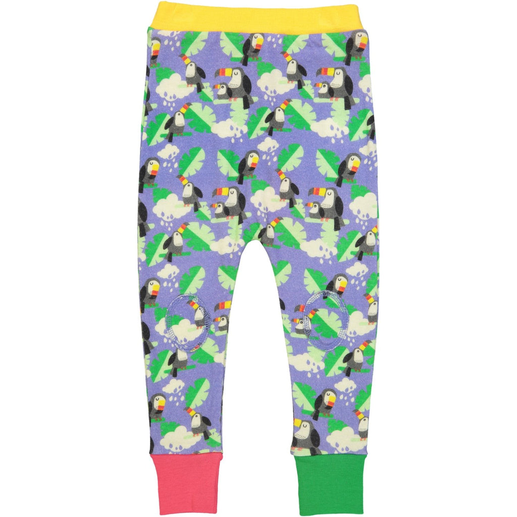 IQUITOS all over print harem pants/Periwinkle (Toucans)