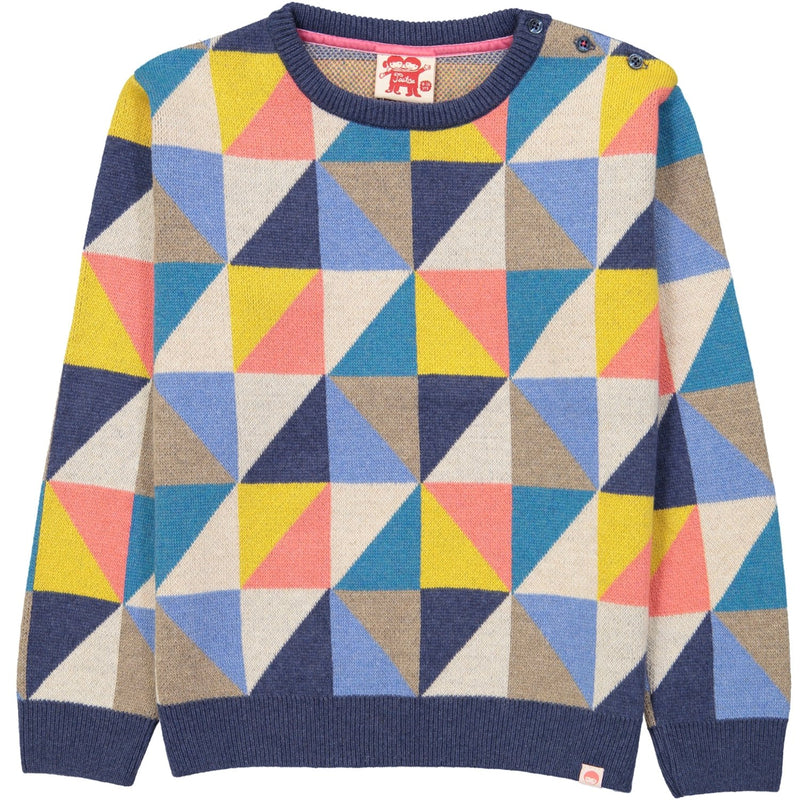 KASUMI Knit Jumper/Multicoloured (Triangles) 