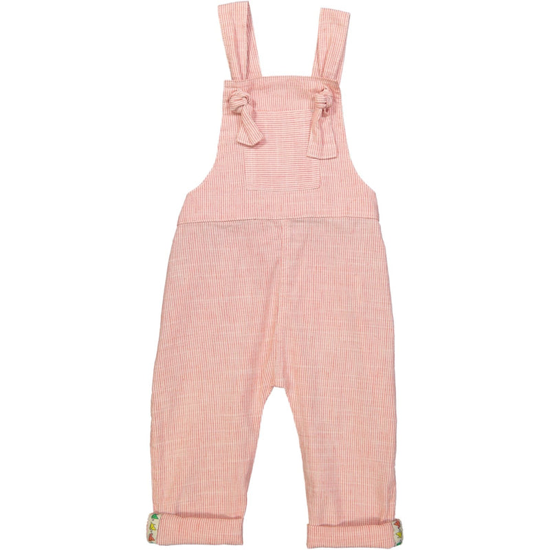 KOBE Tots Linen & Cotton Overalls/Coral 