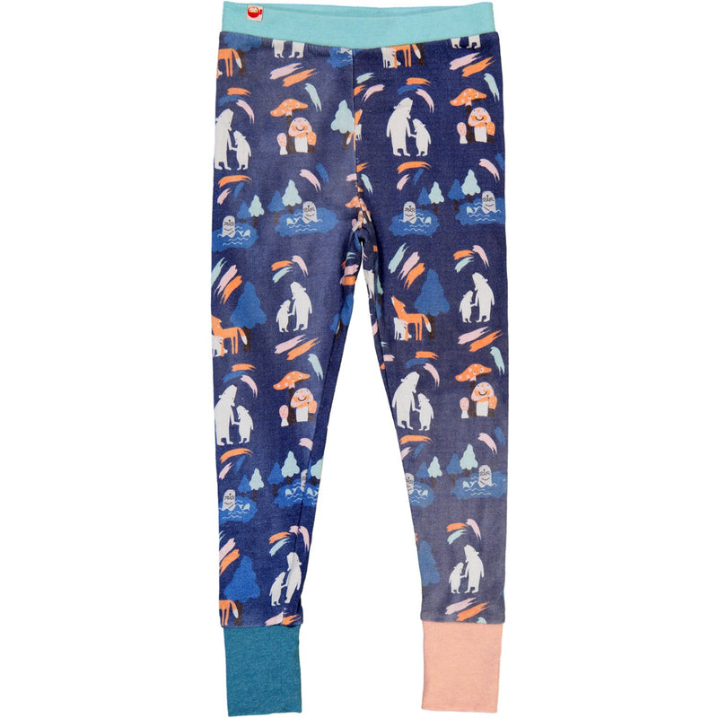 LARVIK All Over Print Leggings / Heather Indigo (Northern Lights)