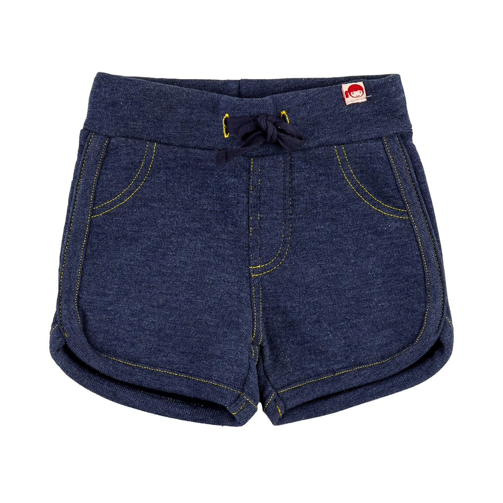 MALIBU Tots Organic Cotton Jersey Shorts/Denim Blue 