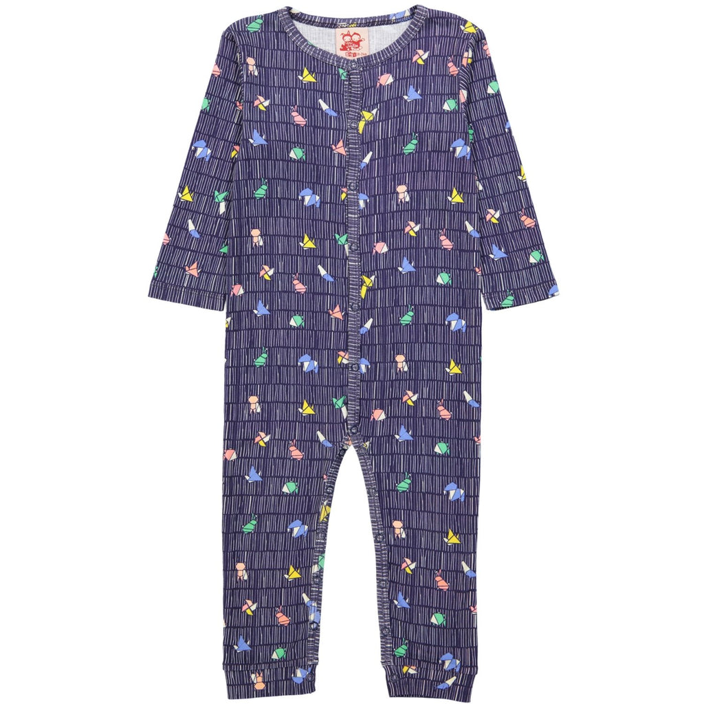 POKETTO All over printed Tootsa Tots romper/Navy