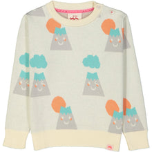 Load image into Gallery viewer, SAKURA Repeat jacquard pique knit jumper/Cream 
