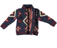 Load image into Gallery viewer, Summit Chunky Knit Cardigan / Dark Blue
