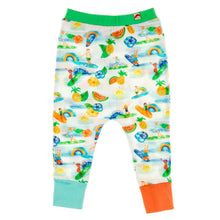 Load image into Gallery viewer, THE PASS Tots Organic Cotton Harem Pants/White (Hawaiian) 
