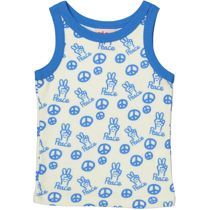 TOKOYO All over printed Tootsa Tots Vest Top/Bright Blue 