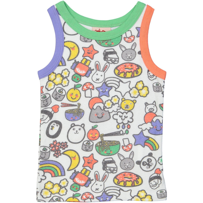 TOKOYO All over printed Tootsa Tots Vest Top/White 