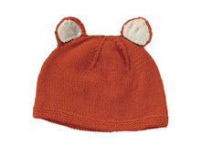 Load image into Gallery viewer, Hand Knitted Fox Hat / Marmalade
