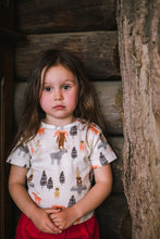 Load image into Gallery viewer, NOVA SCOTIA All over printed baby Tots T-shirt/Vanilla Ice (Totem poles)
