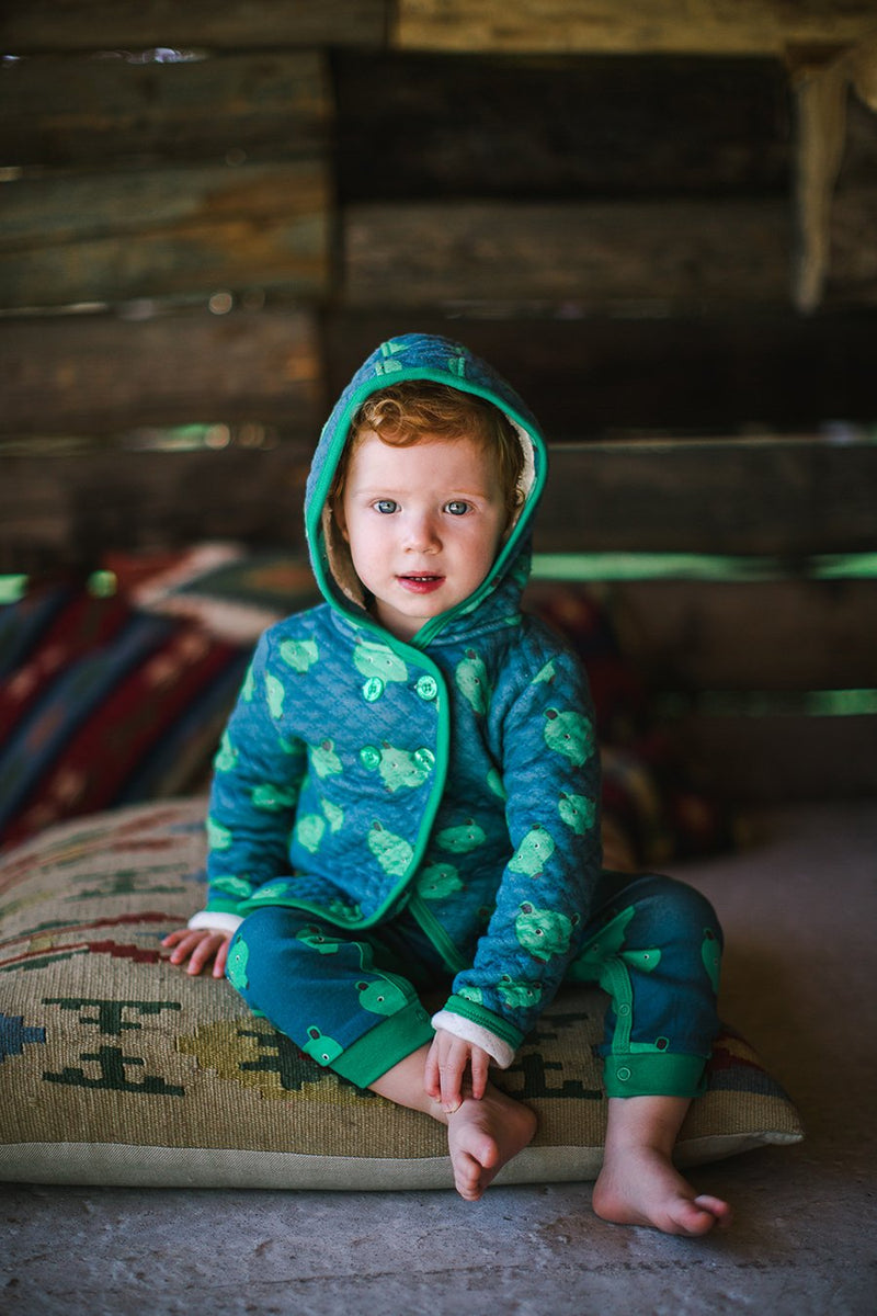 YUKON Tootsa Tots Quilted Hoody/Stormy (Bears)