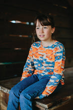 Load image into Gallery viewer, AYAKO Organic Cotton Printed Tootsa Tots Sweatshirt/Bright Blue
