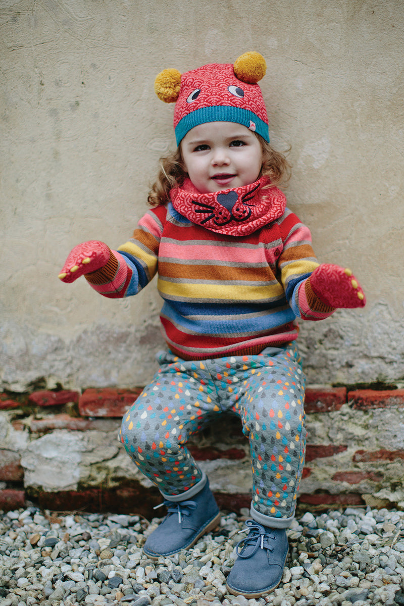 MIZU Pantalon matelassé en coton bio Tootsa bébé /Gris Etain