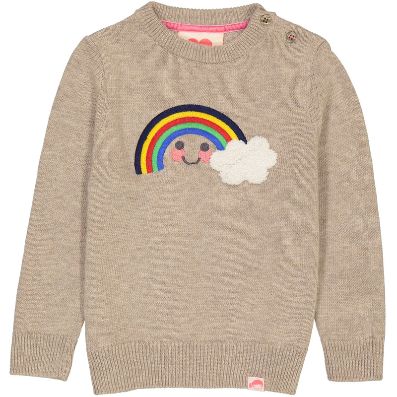 TOOTSA CLASSIC RAINBOW Baby Unisex Jacquard Knit Jumper/Oatmeal